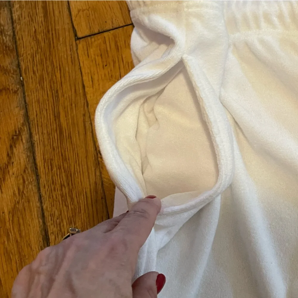 Vermont Country Store White Lounge Pants, Size 3X - Picture 6 of 7